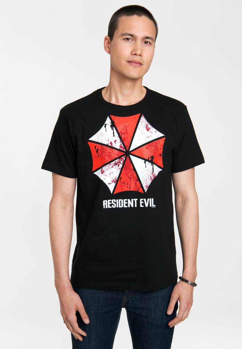LOGOSHIRT T-Shirt "Resident Evil - Umbrella" mit Umbrella-Symbol von Logoshirt