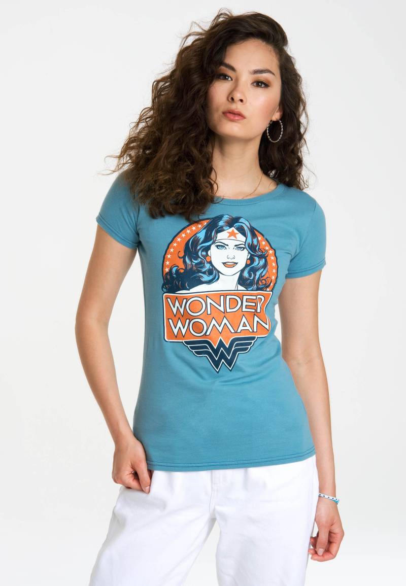 LOGOSHIRT T-Shirt "Wonder Woman Portrait", mit lizenziertem Originaldesign von Logoshirt