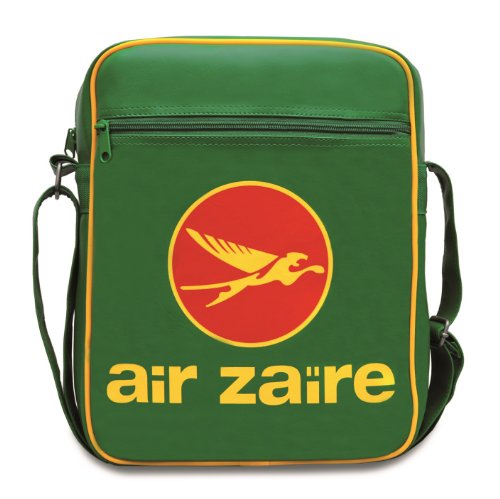 Logoshirt® Air Zaire I Logo I Umhängetasche I Schultertasche I Retro-Sporttasche I Medium I Kunstleder I Hochformat I grün I Lizenziertes Originaldesign von Logoshirt