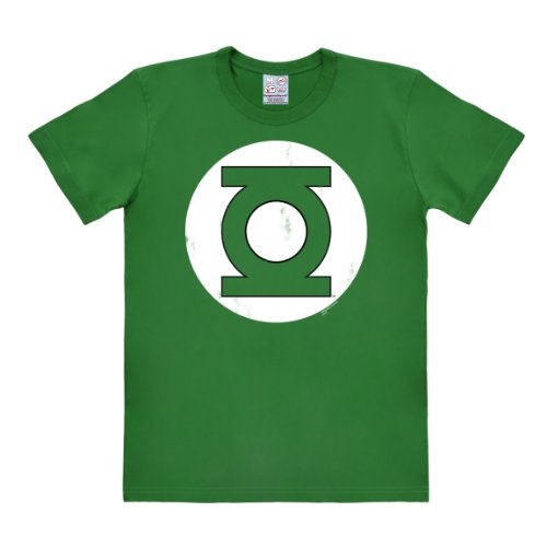 Logoshirt Herren T-Shirts DC- Green Lantern - Logo, Rundhals - Schwarz - Black (Green) - XXL (Herstellergröße: XX-Large) von Logoshirt