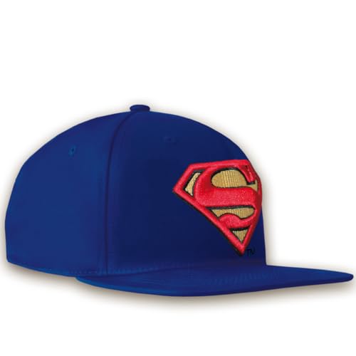 Logoshirt®️ DC Comics I Superman I Logo I Snapback Cap I Kappe I Damen & Herren I Bestickt I verstellbar I blau I Lizenziertes Originaldesign von Logoshirt