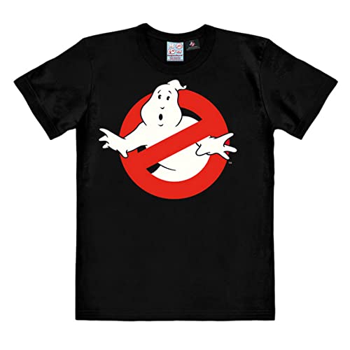 Logoshirt® Ghostbusters I Keine Geister I Logo I T-Shirt Print I Damen & Herren I kurzärmlig I schwarz I Lizenziertes Originaldesign I Größe M von Logoshirt