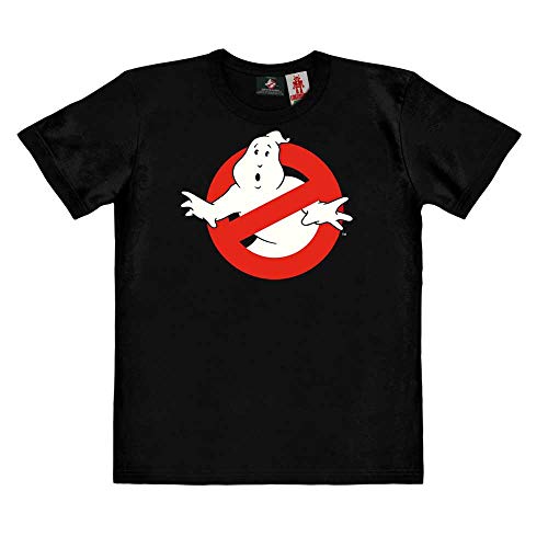 Logoshirt®️ Ghostbusters I No Ghost I Logo I Bio T-Shirt Print I Kinder I Mädchen & Jungen I kurzärmlig I schwarz I Lizenziertes Originaldesign I Größe 116 von Logoshirt