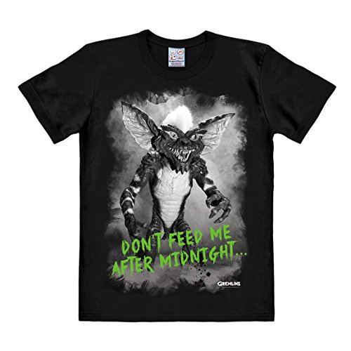 Logoshirt® Gremlins I Monster I Don't Feed Me After Midnight I T-Shirt Print I Damen & Herren I kurzärmlig I schwarz I Lizenziertes Originaldesign I Größe 3XL von Logoshirt