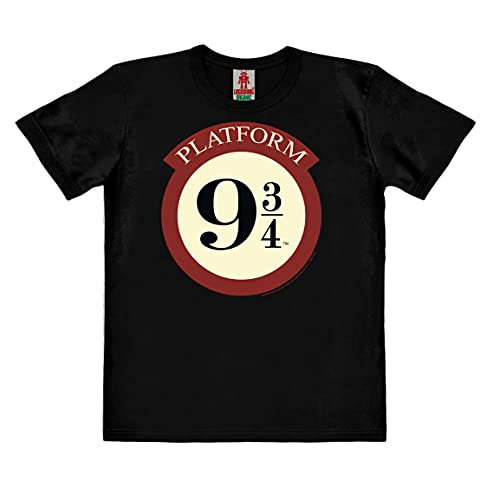 Logoshirt®️ Harry Potter I Hogwarts Express I Logo I Bio T-Shirt Print I Kinder I Mädchen & Jungen I kurzärmlig I schwarz I Lizenziertes Originaldesign I Größe 128 von Logoshirt