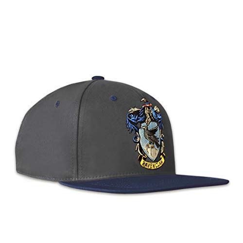 Logoshirt®️ Harry Potter I Ravenclaw I Logo I Kinder Snapback Cap I Kappe I Mädchen & Jungen I Bestickt I verstellbar I grau/blau I Lizenziertes Originaldesign von Logoshirt