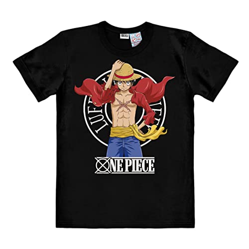 Logoshirt® One Piece I Luffy New World I T-Shirt Print I Damen & Herren I kurzärmlig I schwarz I Lizenziertes Originaldesign I Größe XXL von Logoshirt