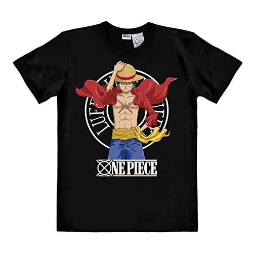 Logoshirt® One Piece I Luffy New World I T-Shirt Print I Damen & Herren I kurzärmlig I schwarz I Lizenziertes Originaldesign I Größe XL von Logoshirt