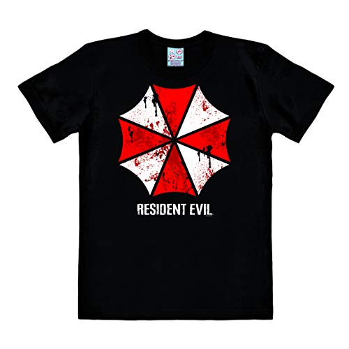 Logoshirt® Resident Evil I Umbrella I T-Shirt Print I Damen & Herren I kurzärmlig I schwarz I Lizenziertes Originaldesign I Größe L von Logoshirt