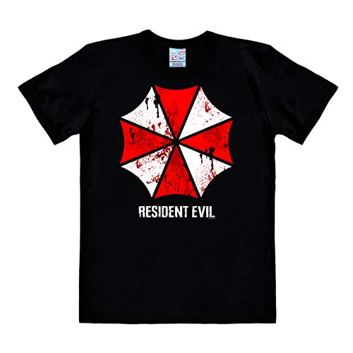 Logoshirt® Resident Evil I Umbrella I T-Shirt Print I Damen & Herren I kurzärmlig I schwarz I Lizenziertes Originaldesign I Größe M von Logoshirt