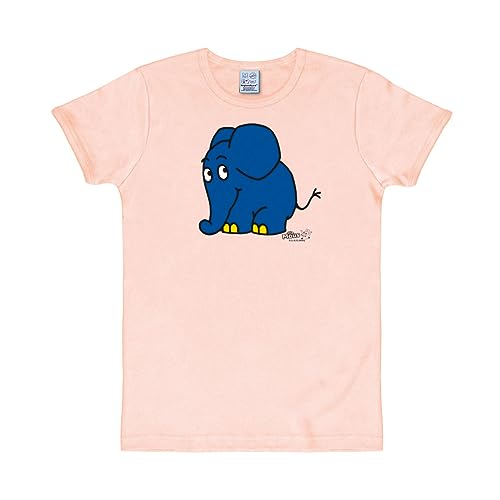 Logoshirt® TV I Die Sendung mit der Maus I Elefant I Törö I T-Shirt Print I Damen & Herren I kurzärmlig I rosa I Lizenziertes Originaldesign I Größe XXL von Logoshirt