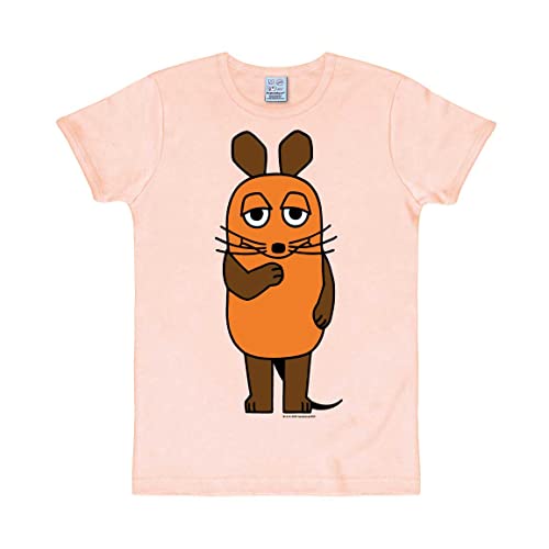 Logoshirt® TV I Die Sendung mit der Maus I Maus I T-Shirt Print I Damen & Herren I kurzärmlig I rosa I Lizenziertes Originaldesign I Größe XL von Logoshirt