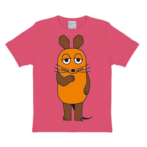 Logoshirt® TV I Die Sendung mit der Maus I Maus I T-Shirt Print I Mädchen & Jungen I kurzärmlig I pink I Lizenziertes Originaldesign I Größe 140/152, 10-12 Jahre von Logoshirt