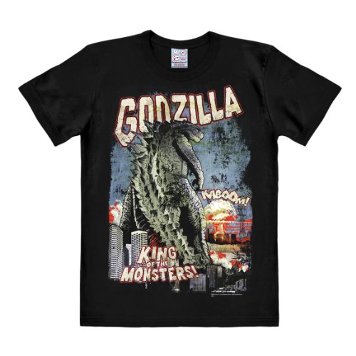 Logoshirt, Herren T-shirt - Godzilla - King Of The Monsters, Gr. xxl, Schwarz - Schwarz von Logoshirt