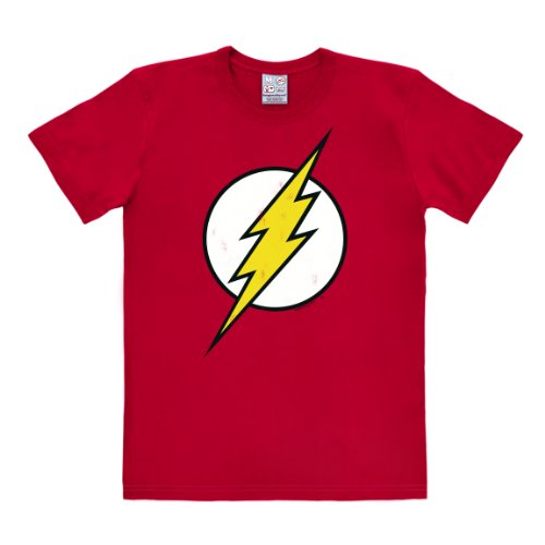 Logoshirt® DC Comics I Flash I T-Shirt Print I Damen & Herren I kurzärmlig I rot I Lizenziertes Originaldesign I Größe 3XL von Logoshirt