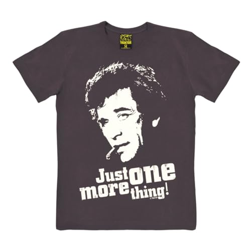 Traktor® Inspector Columbo I Just One More Thing | T-Shirt Print | Damen & Herren | kurzärmlig | dunkelgrau | Lizenziertes Originaldesign | Größe L von Logoshirt