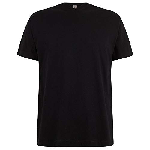 Logostar Basic Bigsize T-Shirt | Übergrösse Shirt 3XL - 15XL | Herren T Shirt in Übergröße aus Baumwolle mit V-Ausschnitt | Black, 10XL von Logostar