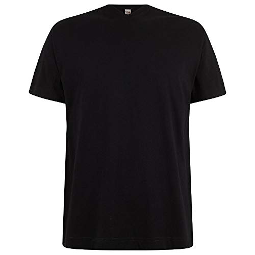 Logostar Basic T-Shirt V-Ausschnitt Herren - Übergrößen V-Neck Shirts große Größen - Black, 15XL von Logostar