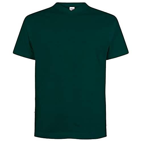 Logostar Basic Bigsize T-Shirt | Übergrösse Shirt 3XL - 15XL | Herren T Shirt in Übergröße aus Baumwolle mit V-Ausschnitt | Forest Green, 15XL von Logostar