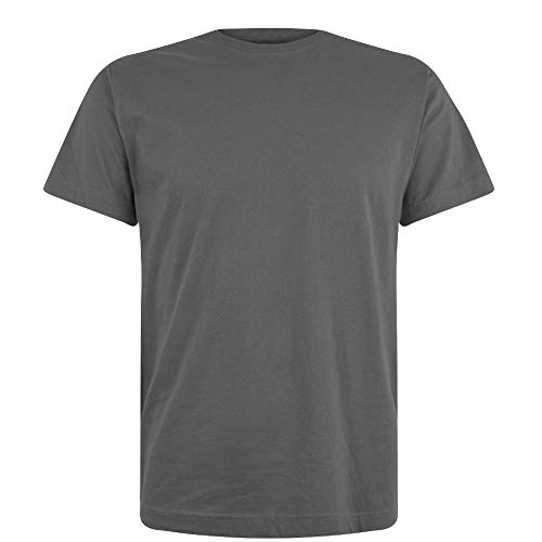 Logostar Basic Bigsize T-Shirt | Übergrösse Shirt 3XL - 15XL | Herren T Shirt in Übergröße aus Baumwolle mit Rundhals | Charcoal, 4XL von Logostar