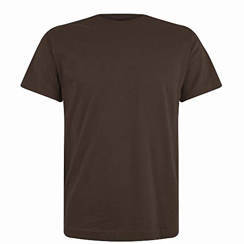 Logostar Basic Bigsize T-Shirt | Übergrösse Shirt 3XL - 15XL | Herren T Shirt in Übergröße aus Baumwolle mit Rundhals | Dark Chocolate, 15XL von Logostar
