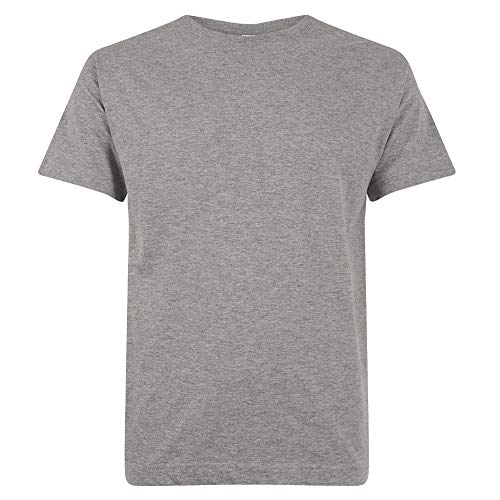 Logostar Basic Bigsize T-Shirt | Übergrösse Shirt 3XL - 15XL | Herren T Shirt in Übergröße aus Baumwolle mit Rundhals | Heather Grey, 12XL von Logostar