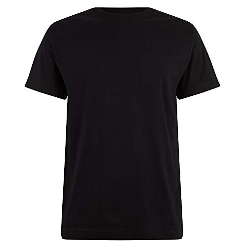 Logostar Basic Bigsize T-Shirt | Übergrösse Shirt 3XL - 15XL | Herren T Shirt in Übergröße aus Baumwolle mit Rundhals | Black, 12XL von Logostar