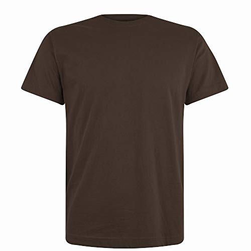 Logostar Basic Bigsize T-Shirt | Übergrösse Shirt 3XL - 15XL | Herren T Shirt in Übergröße aus Baumwolle mit Rundhals | Dark Chocolate, 6XL von Logostar