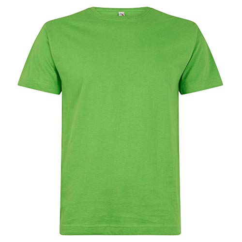 Logostar Basic Bigsize T-Shirt | Übergrösse Shirt 3XL - 15XL | Herren T Shirt in Übergröße aus Baumwolle mit Rundhals | Lime, 3XL von Logostar