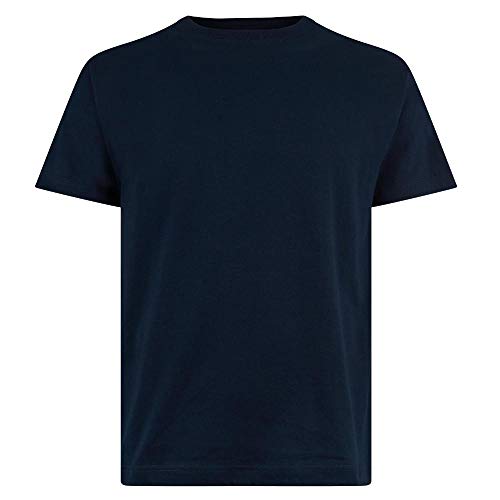 Logostar Basic Bigsize T-Shirt | Übergrösse Shirt 3XL - 15XL | Herren T Shirt in Übergröße aus Baumwolle mit Rundhals | Navy, S von Logostar