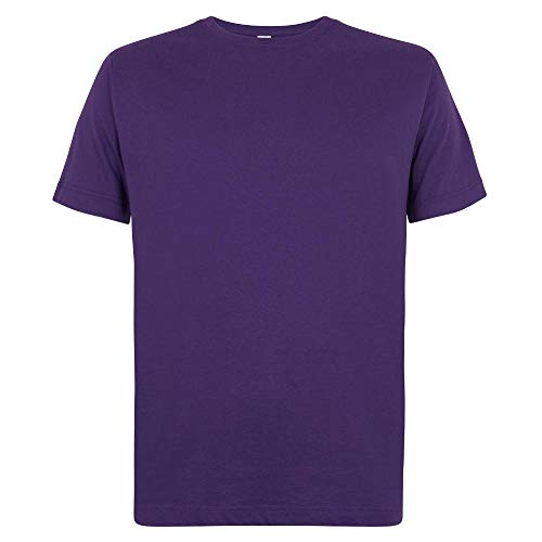 Logostar Basic Bigsize T-Shirt | Übergrösse Shirt 3XL - 15XL | Herren T Shirt in Übergröße aus Baumwolle mit Rundhals | Purple, 10XL von Logostar