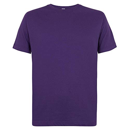 Logostar Basic Bigsize T-Shirt | Übergrösse Shirt 3XL - 15XL | Herren T Shirt in Übergröße aus Baumwolle mit Rundhals | Purple, 12XL von Logostar