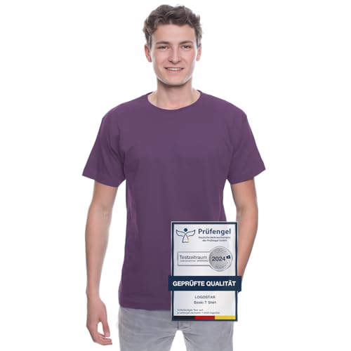 Logostar - Basic T-Shirt - Übergrößen bis 15XL / Purple, 3XL von Logostar