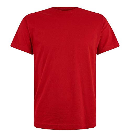 Logostar Basic Bigsize T-Shirt | Übergrösse Shirt 3XL - 15XL | Herren T Shirt in Übergröße aus Baumwolle mit Rundhals | Red, 8XL von Logostar