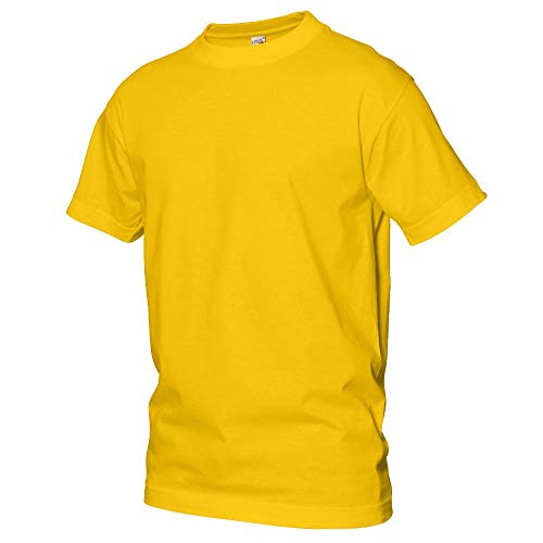 Logostar Basic Bigsize T-Shirt | Übergrösse Shirt 3XL - 15XL | Herren T Shirt in Übergröße aus Baumwolle mit Rundhals | Sunflower, 10XL von Logostar