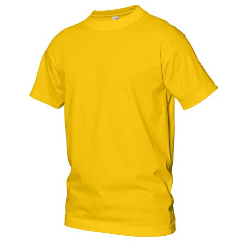 Logostar Basic Bigsize T-Shirt | Übergrösse Shirt 3XL - 15XL | Herren T Shirt in Übergröße aus Baumwolle mit Rundhals | Sunflower, 12XL von Logostar