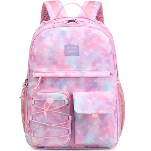 Lohol Galaxie Aufdruck Schulrucksack für Mädchen, Langlebig Rucksack Schule Must-Have, Rucksack Kinder Tragen Sie für Schule, Urlaub & Mehr, Mit Laptop-Tasche (Galaxie B) von Lohol