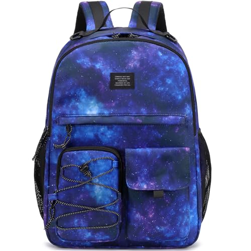 Lohol Galaxie Aufdruck Schulrucksack für Mädchen, Langlebig Rucksack Schule Must-Have, Rucksack Kinder Tragen Sie für Schule, Urlaub & Mehr, Mit Laptop-Tasche (Galaxie D) von Lohol