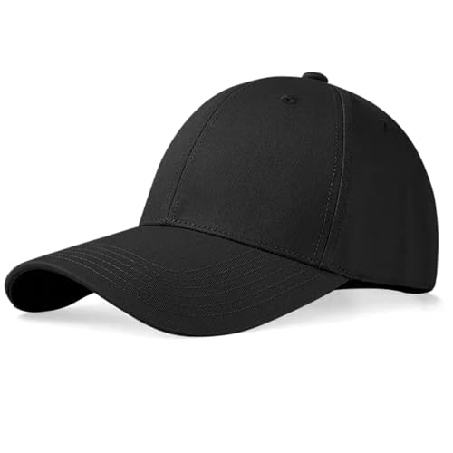 Loiluliy Basecap Herren Damen Baumwolle Kappe Cap Unisex Schwarz Baseball Cap Sommer Outdoor Running Freizeit von Loiluliy