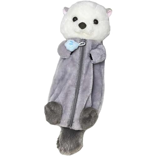 Loimol Bleistiftkoffer, große Kapazität süße 3D -Tierstifthülle, weicher Plüsch, Zipper -Stiftbeutel für Office College School Supplies von Loimol