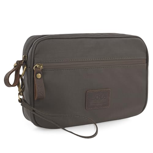 Lois - Umhängetasche Herren - Moderne Herren Handtaschen und Lederhandgelenktasche Herren - Stilvolle Herren Clutch 307885, Braun von Lois