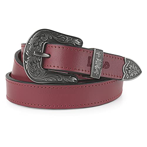 Lois - Breit Ledergürtel für Damen, Gürtel 3 cm Breit, Ledergürtel Granat, Eleganter Gürtel, Gürtel Granat 501026 Lois - Breit Ledergürtel für Damen, Gürtel 3 cm Breit, Ledergürtel Granat, Eleganter Gürtel, Gürtel Granat 501026 von Lois