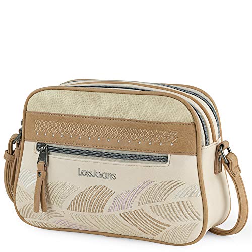 Lois - Handtasche Damen Umhängetasche Damen Klein & Stilvoll Handtasche Damen Umhängetasche Crossbody Bag Damen 310783, Beig von Lois