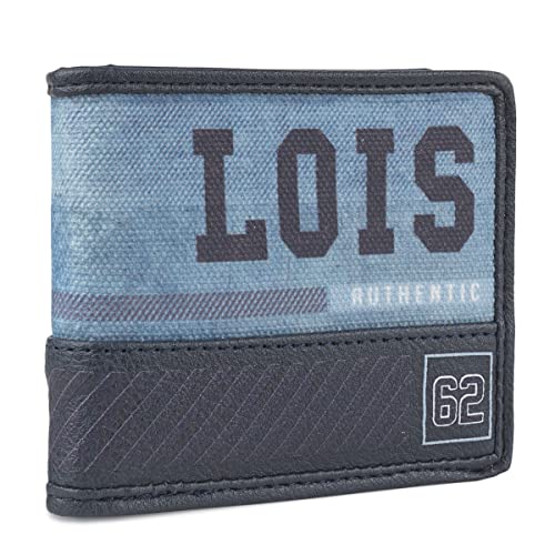 Lois - Portemonnaie Jungen Teenager - Geldbeutel Jungen Teenager mit Jugendlicher Stil - Portemonnaie Herren. Portmonee Jungen Teenager. RFID-Schutz 206411, Blau von Lois