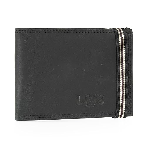 Lois - Herren Geldbörse Leder - RFID Schutz - Schwarz Lois - Herren Geldbörse Leder - RFID Schutz - Schwarz von Lois