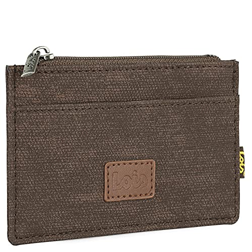 Lois - Geldbörse Herren Kreditkartenetui Herren Karten Portemonnaie Cardholder Herren Kreditkartenetui 203622, Braun von Lois