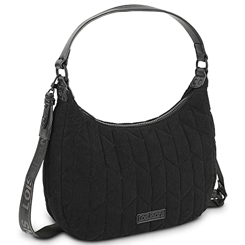 Lois - Handtasche Damen Umhängetasche Damen Klein & Stilvoll Handtasche Damen Umhängetasche Crossbody Bag Damen, Schwarz von Lois