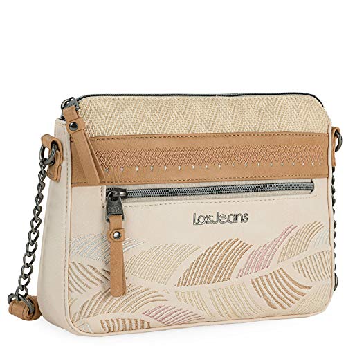 Lois - Handtasche Damen Umhängetasche Damen Klein & Stilvoll Handtasche Damen Umhängetasche Crossbody Bag Damen 310779, Beig von Lois