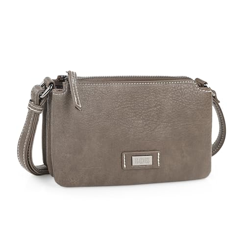 Lois - Handtasche Damen Umhängetasche Damen Klein & Stilvoll Handtasche Damen Umhängetasche Crossbody Bag Damen 317415, Taupe von Lois