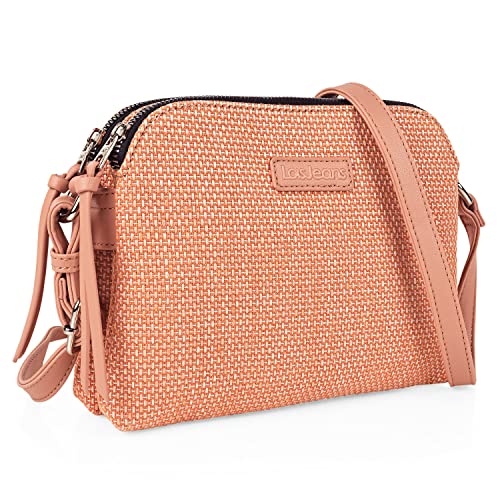 Lois - Handtasche Damen Umhängetasche Damen Klein & Stilvoll Handtasche Damen Umhängetasche Crossbody Bag Damen 319283, Rosa von Lois